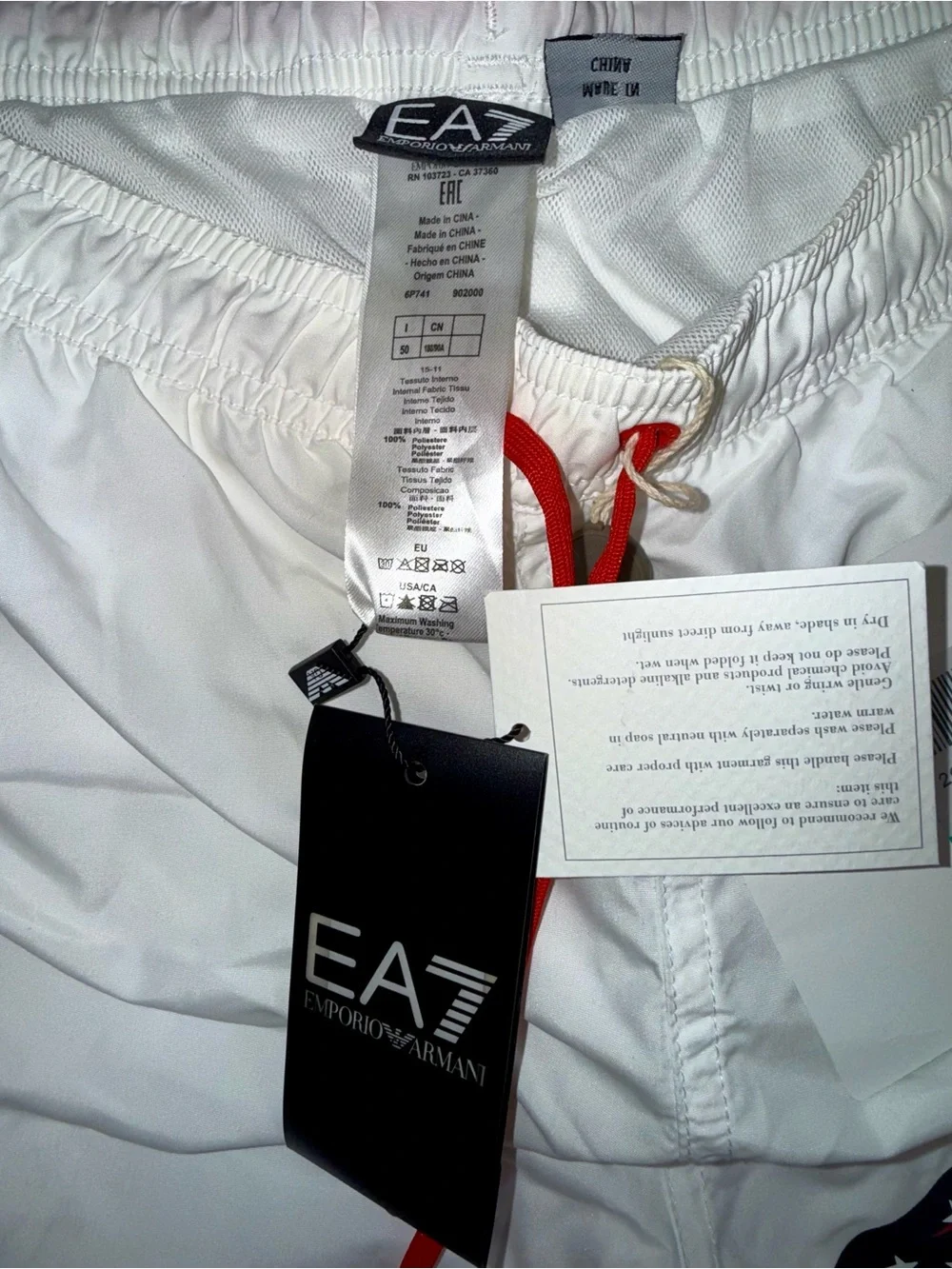 EA7 EMPORIO ARMANI AMERICAN FLAG SWIM TRUNKS